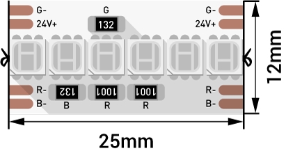 Лента светодиодная DesignLed DSG8A240 DSG8A240-24-RGB-33