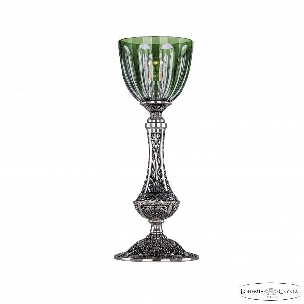 Настольная лампа декоративная Bohemia Ivele Crystal 7100 71100L/15 NB P1 Clear-Green/H-1H