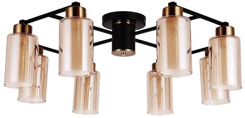 Потолочная люстра Arte Lamp Leo A7027PL-8BK