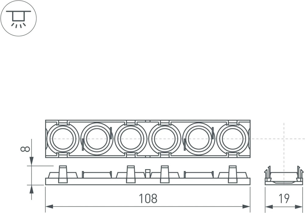 Рассеиватель Arlight SL-LINE 041793