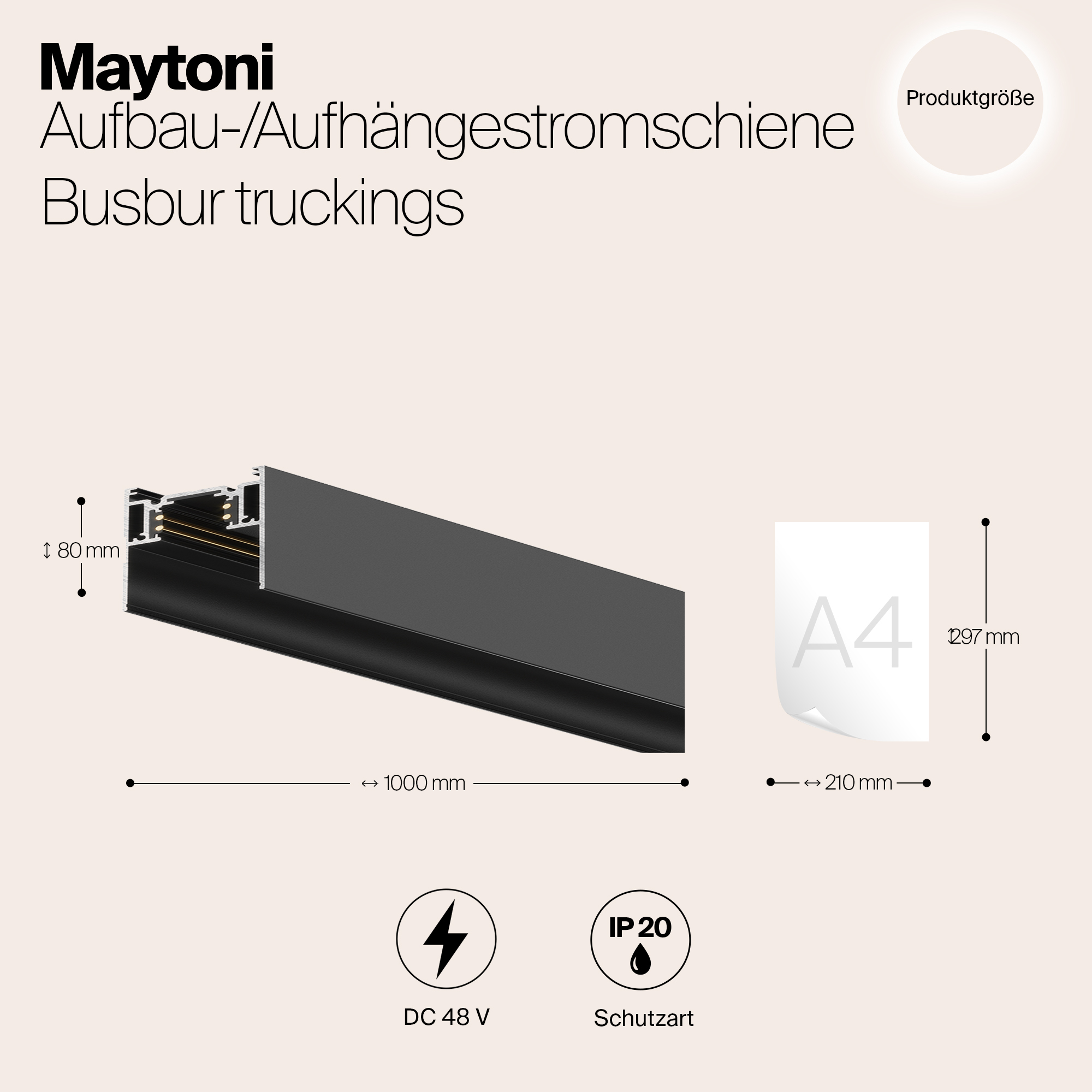 Трек накладной Maytoni Busbar trunkings TRX004-211B