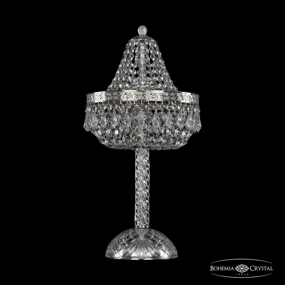 Настольная лампа декоративная Bohemia Ivele Crystal 1901 19011L4/H/25IV Ni