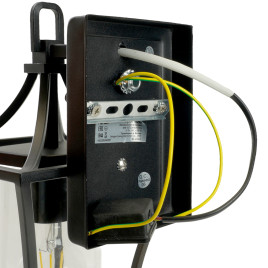 Светильник садово-парковый Feron PL731 на стену вниз  60W E27 230V, черный 51269