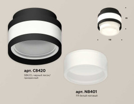 Комплект накладного светильника Ambrella light Techno Spot XS (C8420, N8401) XS8420001