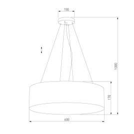 Подвесной светильник TK Lighting 3988 Rondo Beige