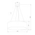 Подвесной светильник TK Lighting 3988 Rondo Beige