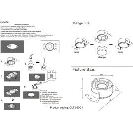 Встраиваемый светильник Crystal Lux CLT 050C1 WH-CH