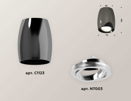 Комплект потолочного светильника Ambrella light Techno Spot XC (C1123, N7003) XS1123001