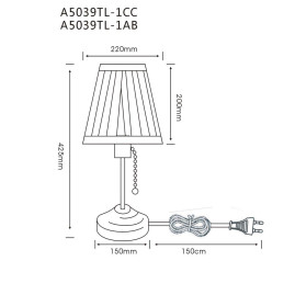Настольная лампа Arte Lamp Marriot A5039TL-1AB