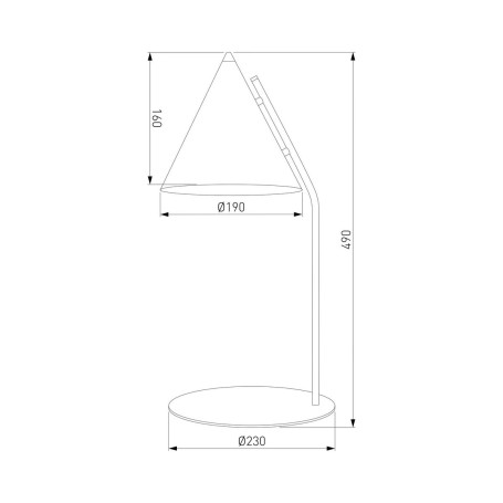 Настольная лампа TK Lighting 16009 Cono