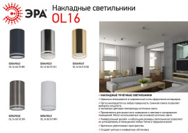 Накладной светильник ЭРА OL16 GU10 CH Б0049022