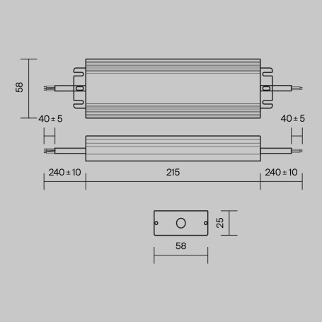 Блок питания Maytoni Magnetic track system 48V 100W IP67 2A PSL008-100W-48V-IP67