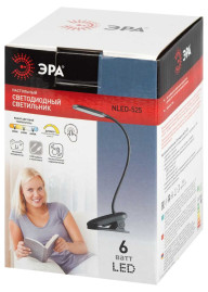 Настольная лампа аккумуляторная ЭРА NLED-525-6W-BK Б0068549