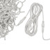 Удлинитель для гирлянд Uniel UCX-F90 E/5M/WH UL-00013226