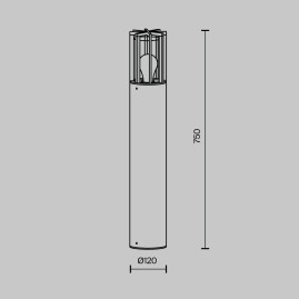 Уличный светильник Maytoni Barrel O453FL-01GF