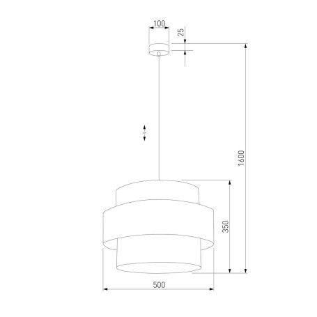 Подвесной светильник TK Lighting 5095 Calisto White