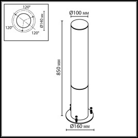 Ландшафтный светильник Odeon Light Cortena Nature 7180/22GL