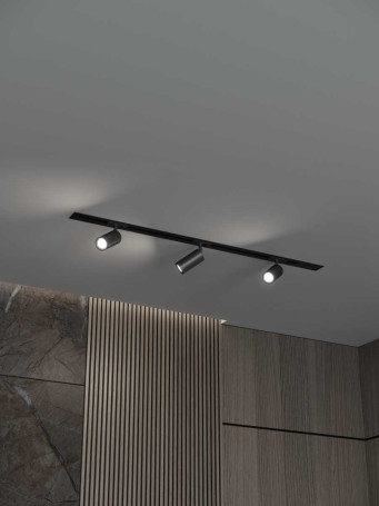 Встраиваемая однофазная трековая система Hesby Lighting Skylite №3 со светильниками HSBL_kompl_S003_VI1B3K