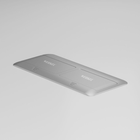 Выдвижной розеточный блок на 8 модулей Werkel серебряный W8078065 4690389211737