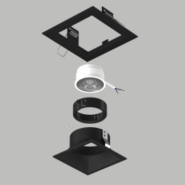 Комплект со светильником Lightstar Domino Quadro (214517+214507+214007) D51707BMOD
