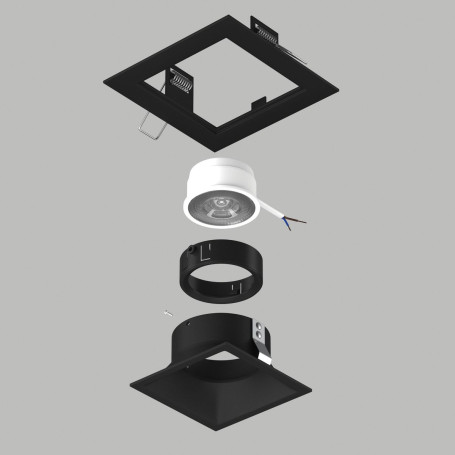 Комплект со светильником Lightstar Domino Quadro (214517+214507+214007) D51707BMOD