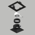 Комплект со светильником Lightstar Domino Quadro (214517+214507+214007) D51707BMOD