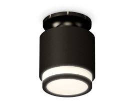Комплект накладного светильника Ambrella light Techno Spot XS7511063 SBK/PBK/FR черный песок/черный полированный/белый матовый (N7926, C7511, N7121)