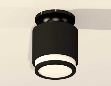 Комплект накладного светильника Ambrella light Techno Spot XS7511063 SBK/PBK/FR черный песок/черный полированный/белый матовый (N7926, C7511, N7121)