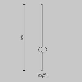Настенный светодиодный светильник Maytoni Light Stick MOD237WL-L11BS3K