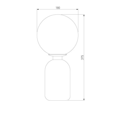 Настольная лампа Eurosvet Оптима Bubble 01197/1 белый
