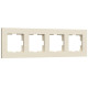 Рамка на 4 поста Werkel Slab айвори матовый W0042962 4690389193521