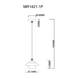 Подвесной светильник MyFar Renata MR1421-1P