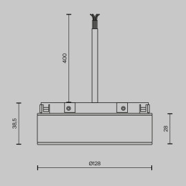 Источник напряжения Maytoni Technical TRA172DR-200W-DS-B