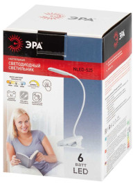 Настольная лампа аккумуляторная ЭРА NLED-525-6W-W Б0068589