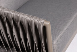 Диван двухместный уличный &quot;Муза&quot; серый