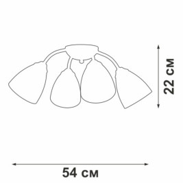 Потолочная люстра Vitaluce V3737-0/4PL