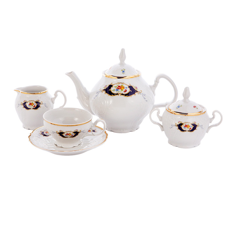 Сервиз чайный 205мл на 6перс.15пред.&quot;Синий глаз 36612&quot; Bernadotte