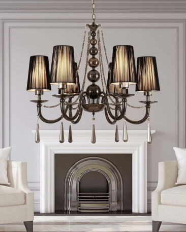 Подвесная люстра Lumina Deco Fabione LDP 1200-6 BK
