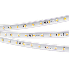 Светодиодная влагозащищенная лента Arlight 8W/m 54LED/m 5060SMD теплый белый 10M 029402(2)