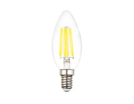 Лампа светодиодная филаментная Ambrella light E14 6W 3000K прозрачная 202114