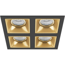 Комплект из светильников и рамки Lightstar Domino Quadro (214547+214503+214503+214503+214503) D54703030303