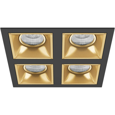Комплект из светильников и рамки Lightstar Domino Quadro (214547+214503+214503+214503+214503) D54703030303