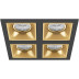 Комплект из светильников и рамки Lightstar Domino Quadro (214547+214503+214503+214503+214503) D54703030303