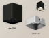 Комплект накладного светильника Ambrella light Techno Spot XS7841003 SBK/SSL черный песок/серебро песок (C7841, N7703)