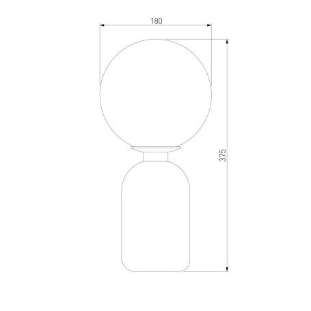 Настольная лампа Eurosvet Оптима Bubble 01197/1 латунь