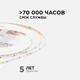 Светодиодная лента Apeyron 5,4W/m 120LED/m 2216SMD дневной белый 5M R00-379