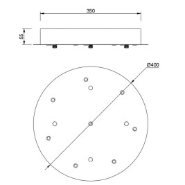 Потолочное основание Mantra Modular Light Florones 9366