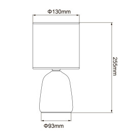 Настольная лампа Uniel UML-B305 E14 White UL-00012419