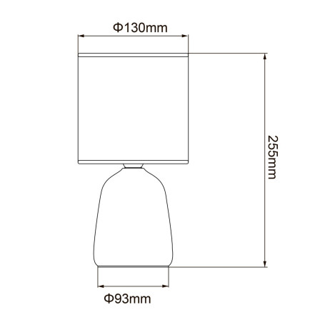 Настольная лампа Uniel UML-B305 E14 White UL-00012419
