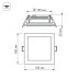 Встраиваемый светодиодный светильник Arlight LT-S160x160WH 12W White 120deg 014933